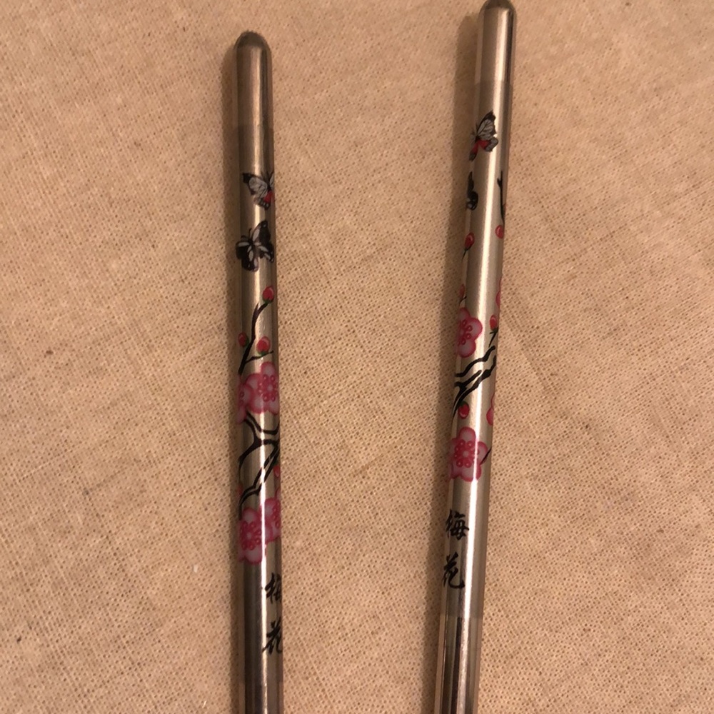Metal Chopsticks Cherry Blossoms - Picture 5 of 5